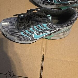 Nike Gray and Teal Sneakers